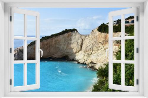 Fototapeta Naklejka Na Ścianę Okno 3D - view on  Porto Katsiki beach on the Ionian sea- Lefkada island, Greece