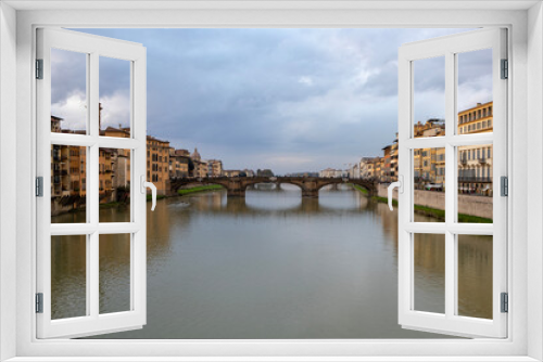 Fototapeta Naklejka Na Ścianę Okno 3D - Ponte Vecchio in Florence, Italy