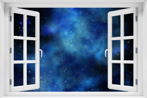 Fototapeta Naklejka Na Ścianę Okno 3D - 深い青い宇宙
