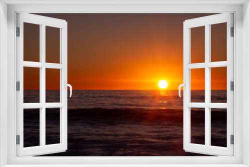 Fototapeta Naklejka Na Ścianę Okno 3D - Beautiful Sunset Over the Pacific Ocean, Scenic Beach in California 10