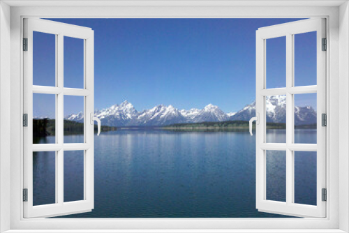 Fototapeta Naklejka Na Ścianę Okno 3D - The Tetons and Jackson Lake