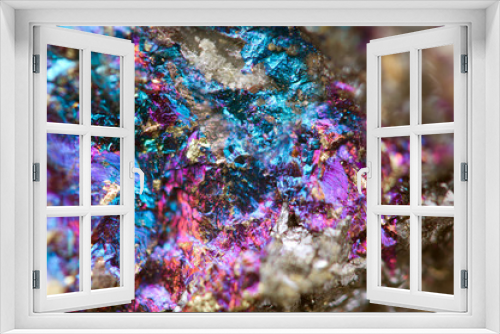 Fototapeta Naklejka Na Ścianę Okno 3D - Abstract background from a metal mineral.