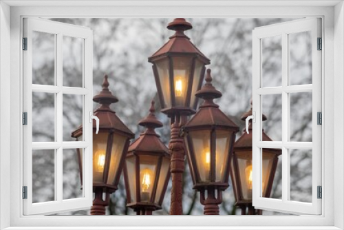 Fototapeta Naklejka Na Ścianę Okno 3D - 5 old street lantern