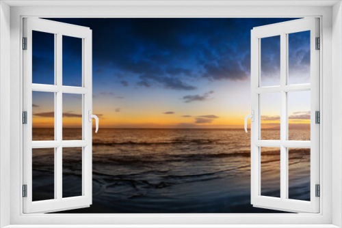 Fototapeta Naklejka Na Ścianę Okno 3D - sunset above ocean
