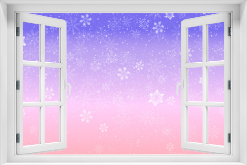Fototapeta Naklejka Na Ścianę Okno 3D - 雪　クリスマス　背景