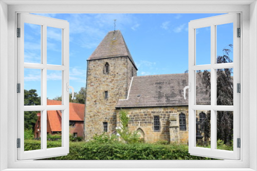 Fototapeta Naklejka Na Ścianę Okno 3D - Dorfkirche