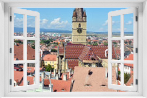Fototapeta Naklejka Na Ścianę Okno 3D - Sibiu Lutheran Cathedral