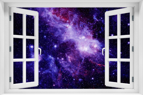 Fototapeta Naklejka Na Ścianę Okno 3D - Blue cosmic nebula. Elements of this image furnished by NASA