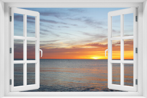 Fototapeta Naklejka Na Ścianę Okno 3D - natural background beautiful sunrise over the sea