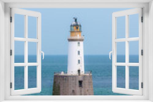 Fototapeta Naklejka Na Ścianę Okno 3D - Beautiful Rattray Head Lighthouse, Scottish Highlands, Scotland.Travel landmarks
