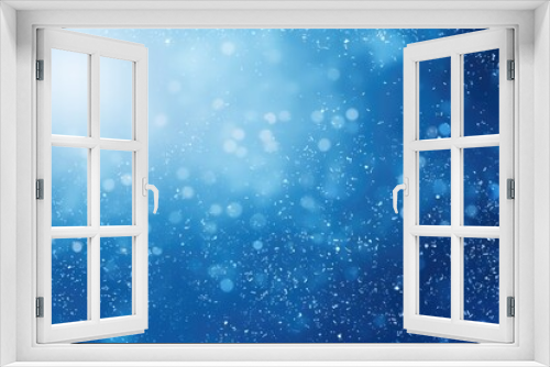 Winter blue sparkles background glitter