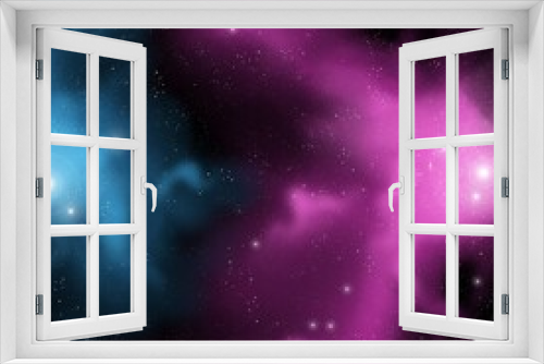 Fototapeta Naklejka Na Ścianę Okno 3D - Space: stars and nebulae