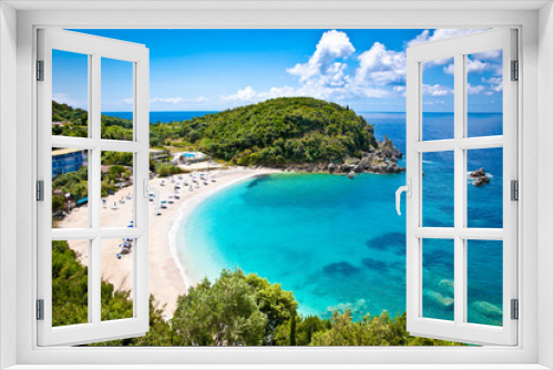Fototapeta Naklejka Na Ścianę Okno 3D - Beautiful Sarakiniko beach near Parga in Greece.