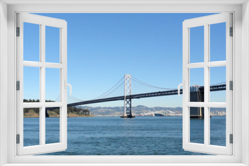 Fototapeta Naklejka Na Ścianę Okno 3D - San Francisco Bay Bridge and Bay