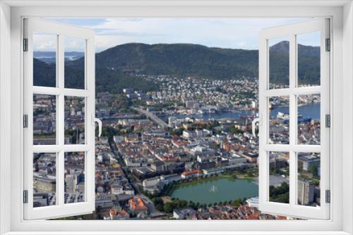 Fototapeta Naklejka Na Ścianę Okno 3D - ville de bergen