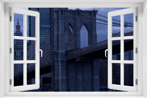 Fototapeta Naklejka Na Ścianę Okno 3D - Dumbo, brooklyn bridge at brooklyn NYC
