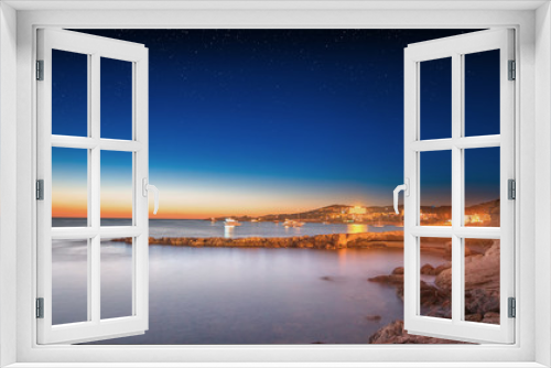 Fototapeta Naklejka Na Ścianę Okno 3D - Ibiza island night view