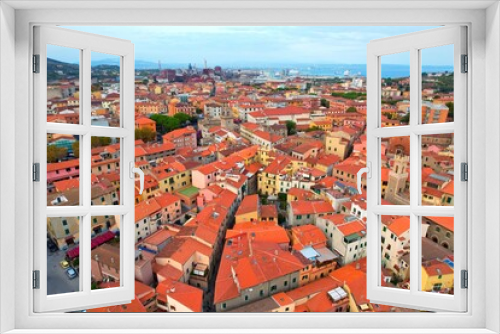 Fototapeta Naklejka Na Ścianę Okno 3D - Piombino - Italy - Aerial view of the beautiful coastal town