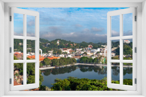 Fototapeta Naklejka Na Ścianę Okno 3D - Kandy, Sri Lanka: Panorama der Stadt