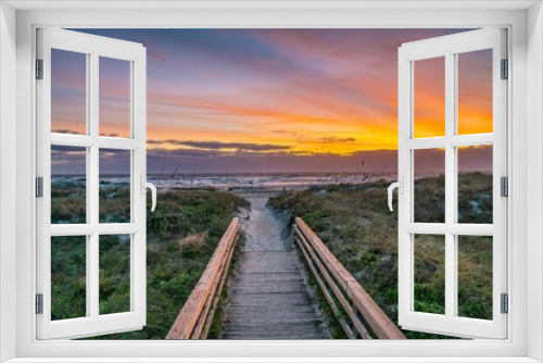 Fototapeta Naklejka Na Ścianę Okno 3D - beach sunrise 