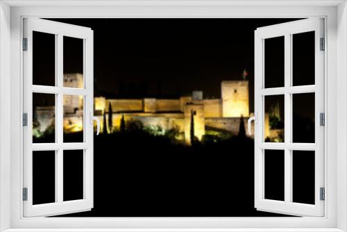 Fototapeta Naklejka Na Ścianę Okno 3D - Night view of the Alhambra