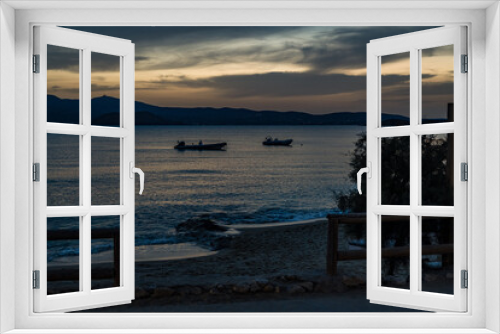 Fototapeta Naklejka Na Ścianę Okno 3D - Abends in Agios Prokopis