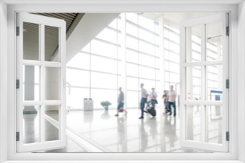 passenger in the shanghai pudong airport