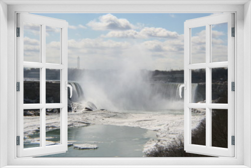 Fototapeta Naklejka Na Ścianę Okno 3D - the falls