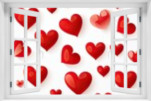 Valentines Day Hearts on Blank White Backdrop for App Overlay Photo Filter Web Graphics Tshirt Clothing Designs and Advertising Marketing