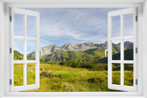 Fototapeta Naklejka Na Ścianę Okno 3D - The panorama of the Lechtal Alps, Sankt Anton, Austria	