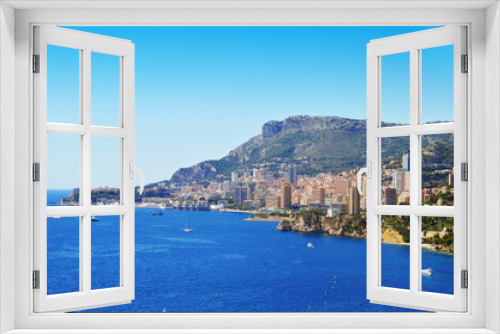 Fototapeta Naklejka Na Ścianę Okno 3D - View of the city of Monaco. French Riviera