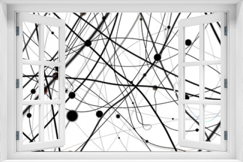 Fototapeta Naklejka Na Ścianę Okno 3D - abstract futuristic network on background illustration