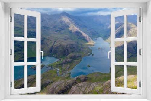 Fototapeta Naklejka Na Ścianę Okno 3D - Views from Sgurr na stri peak in Skye island, Scotland
