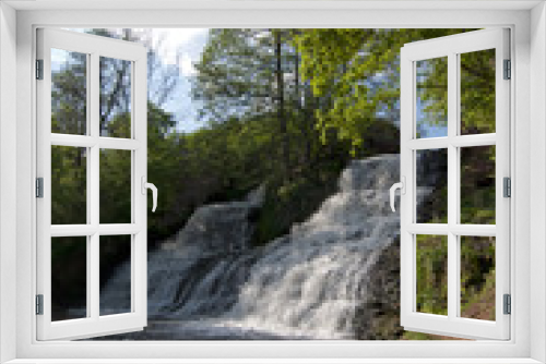 Fototapeta Naklejka Na Ścianę Okno 3D - Powerful waterfall