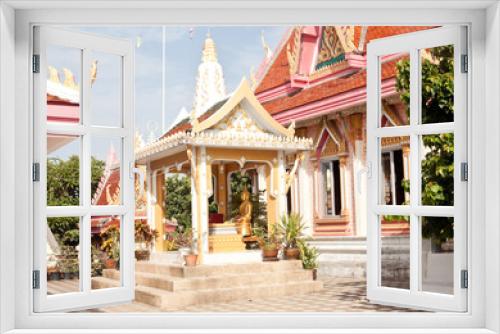 Fototapeta Naklejka Na Ścianę Okno 3D - Buddhist temple (Koh Loi, Sri Racha, Thailand)