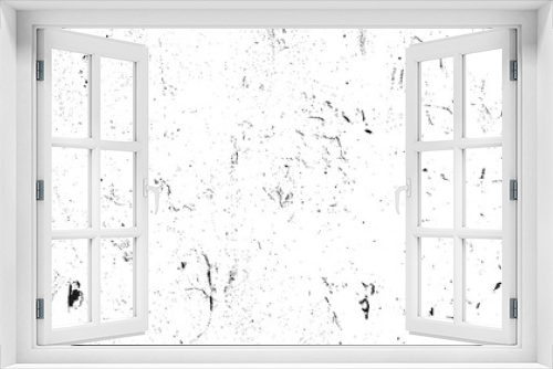 Fototapeta Naklejka Na Ścianę Okno 3D - Black grainy texture isolated on white background. Dust overlay. Dark noise granules. Digitally generated image. Vector design elements.