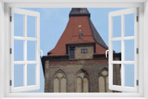 Fototapeta Naklejka Na Ścianę Okno 3D - Marienkirche in Rostock