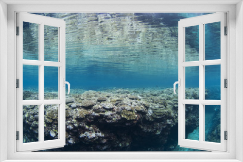 Fototapeta Naklejka Na Ścianę Okno 3D - 海面に映る風景