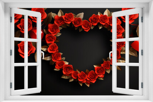 Beautiful red roses in shape of a heart valentine background,,
Red roses and heart in heart shape for valentine and love card