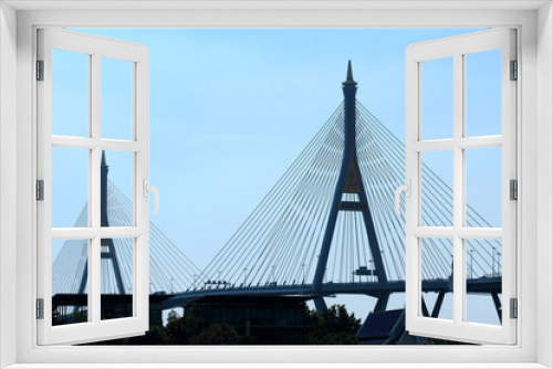 Fototapeta Naklejka Na Ścianę Okno 3D - bridge over river