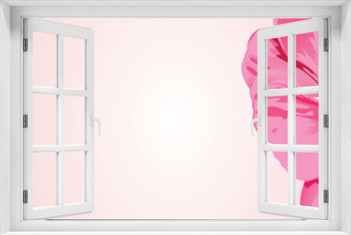 Fototapeta Naklejka Na Ścianę Okno 3D - beautiful pink wallpaper with delicate flower