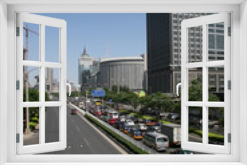 Fototapeta Naklejka Na Ścianę Okno 3D - beijing City.