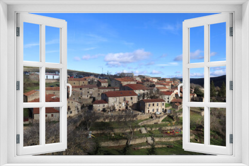 Landscape of the town of Oncala, in the province of Soria (Spain)