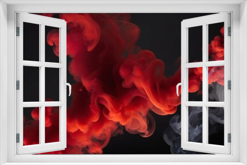 colourful red smoke background