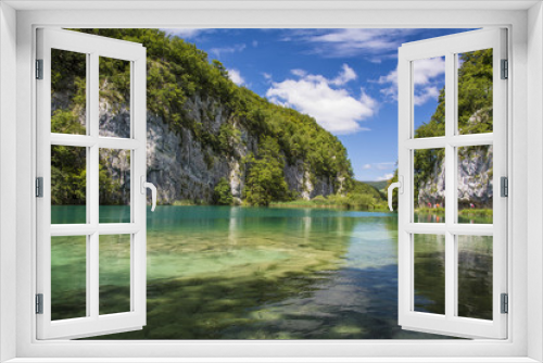 Fototapeta Naklejka Na Ścianę Okno 3D - Голубое озеро.