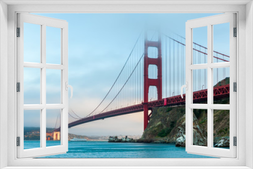 Fototapeta Naklejka Na Ścianę Okno 3D - Golden Gate bridge, San Francisco. California