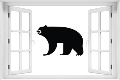 Fototapeta Naklejka Na Ścianę Okno 3D - Cave Bear minimal style icon illustration design