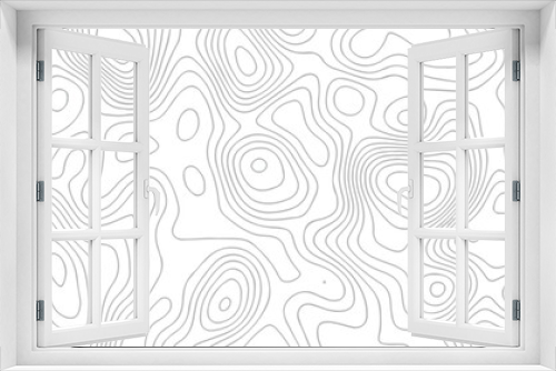 Topographic map background geographic line map with seamless ornament design. The black on white contours vector topography stylized height of the lines map.