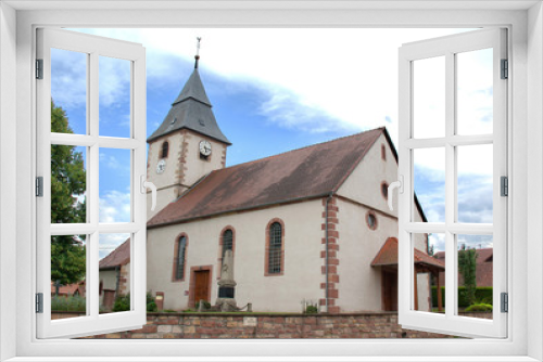 Eglise protestante de Cleebourg en Alsace, Bas Rhin