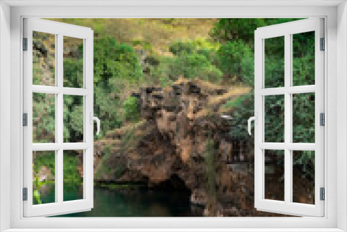 Fototapeta Naklejka Na Ścianę Okno 3D - Ain Sahlanout is a picturesque water spring located in the Sultanate of Oman